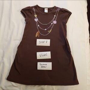 Gymboree girls brown dress size 7 Cowgirls At Heart
